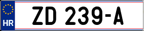 Trailer License Plate